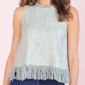 NWOT Mud Pie Baker Tweed Tank Top